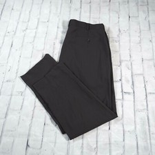 Mens Axist Gray Flat Front City Pant Dress Pants 36 x 30