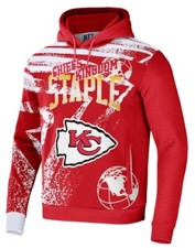 Kansas City Chiefs NFL x Staple All Over Print Pullover Hoodie Size Small