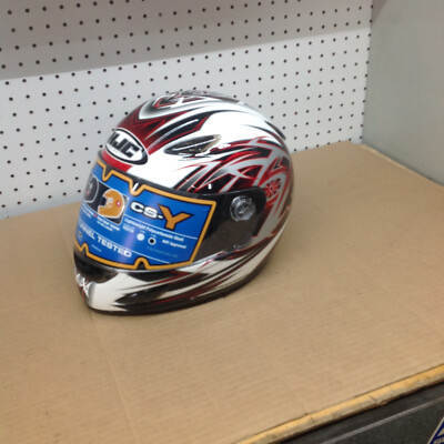 HELMET  FF YOUTH   [ HJC- CS Y ]     YOUTH   LARGE     RED GRAPHIC
