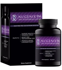 Nugenix PM ZMA-Nighttime Free Testosteroone Booster+Sleep Support 120ct*(No Box)