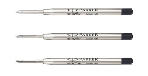 Parker QuinkFlow Ink Refill for Ballpoint Pens, Medium Point Black free shipping