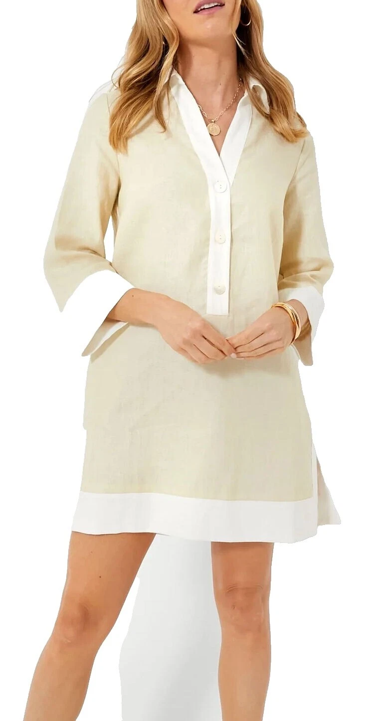 Vestidos de manga 3/4 de Lino para Mujer