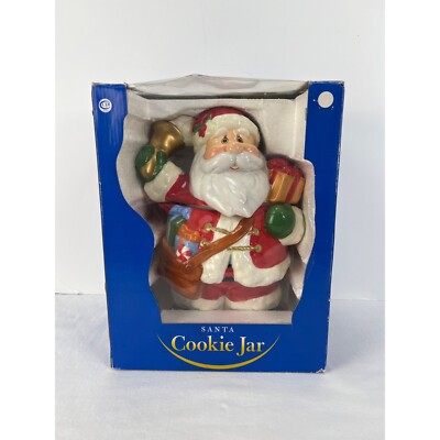 Santa Claus Holiday Cookie Jar 11.25'' Distributed For Rite-Aid Rite Aid