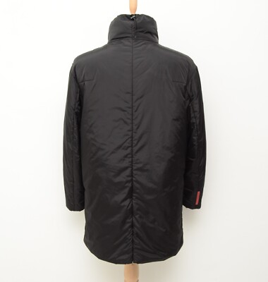 Women's Prada Insulated Black Jacket Coat Parka Size 52 US 42 ~L