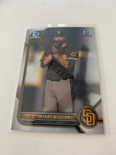 2022 Bowman Draft Chrome Henry Williams 1st Bowman Base #BDC-119 Padres
