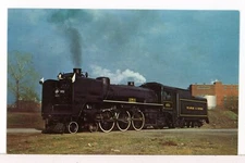 1973 -  D&H 653 Sits Outside Colonie NY Shops for Portrait Photo, Train Postcard