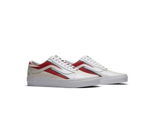 vans old skool white red blue