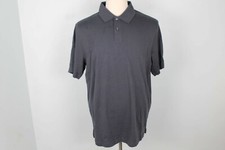 Tasso Elba Men  s Gray Polo Shirt Short Sleeve 100 Cotton Size M
