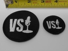 2 New Vin Scully Los Angeles Dodgers Memorial Cloth Jersey Shirt Hat Patches