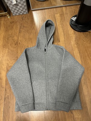 Zara Zipper Jacket Men s Cropped Boxy Grey Fit