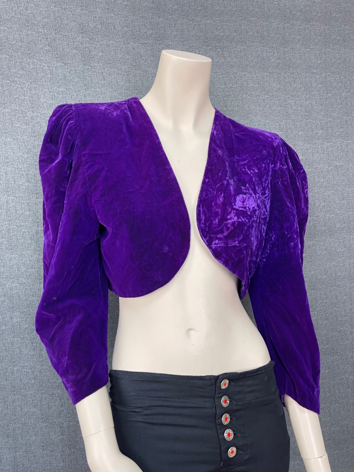 Giacca blazer donna Saint Laurent vintage velluto taglia S M