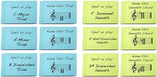 Triad and Seventh Chord Names Flashcard Sets 2 Pack Great Learning Triads and
