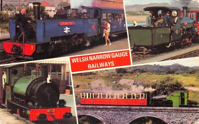 TOPIGRAFISCHE POSTKARTE WALISISCHE SCHMALSPURBAHN GUT PLUS SEHR GUT