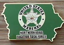 US Marshals Service - D Northern Iowa Fugitive Task Force G 1.75 challenge coin