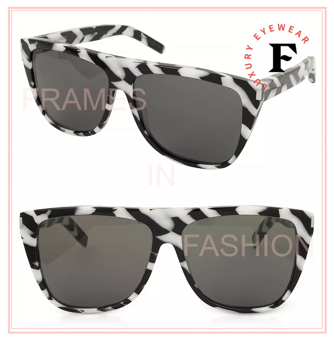 Saint laurent sales zebra sunglasses