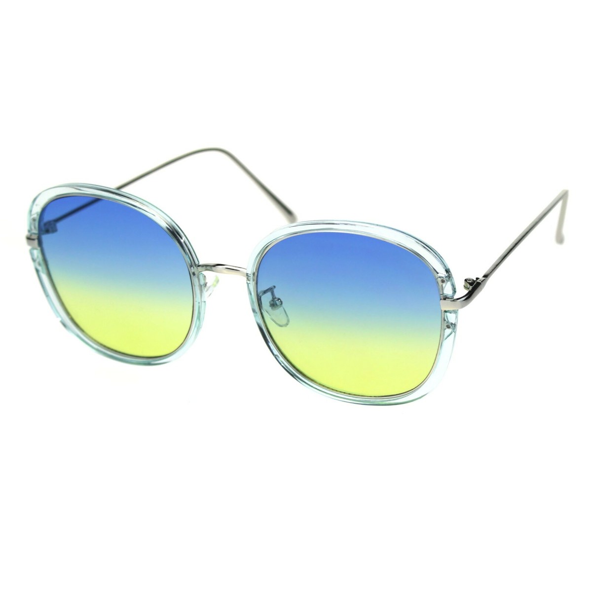 Rounded Square Frame Sunglasses Women