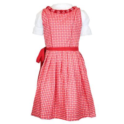 Dirndl Mädchen Trachtenkleid - Oktoberfest Kinderdirndl Mit Spitzenschürze