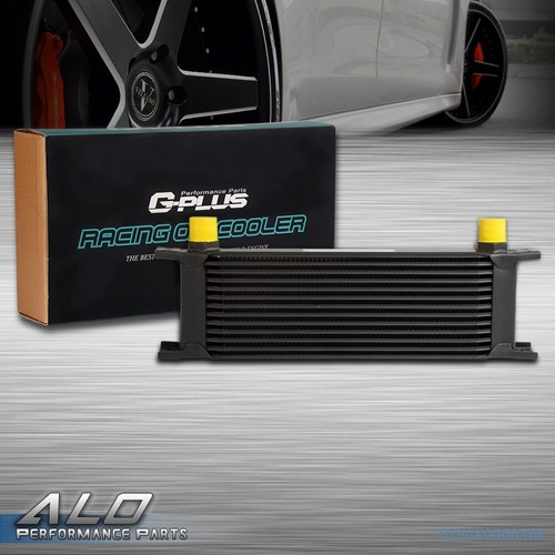 Fit For Universal 13 Row AN-10 Aluminum Engine Transmission Oil Cooler Black