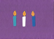 CANDLE birthday die cuts scrapbook cards