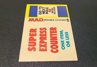 1983 Fleer Mad Stickers Trouble Stickers Super Express Counter | eBay