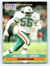 1991 Pro Set Spanish FRESH PULL #212 John Offerdahl