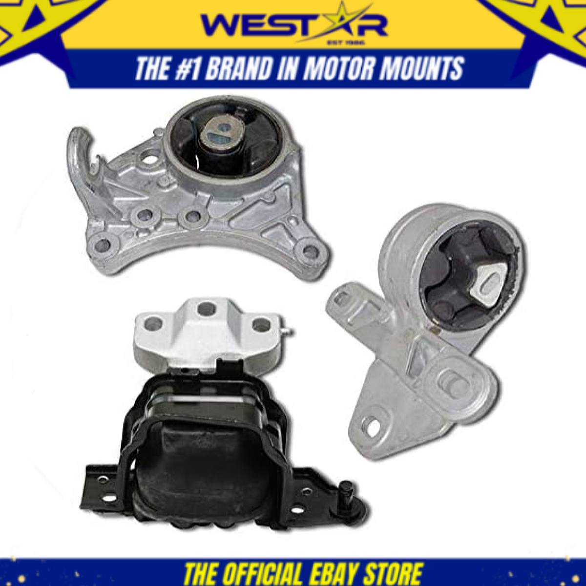 Juego De 3 Soportes De Motor Y Transmisión Para Dodge Caravan/Grand Caravan 2001-2007 (motores 3.3L Y 3.8L)