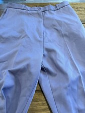 Vintage 1980s Sears Purple/Lilac Polyester Pleated Women's Pants - Size 18