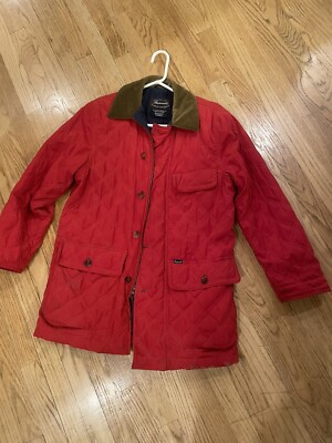 Faconnable Women’s Red Barn Jacket Water Repellent Vintage