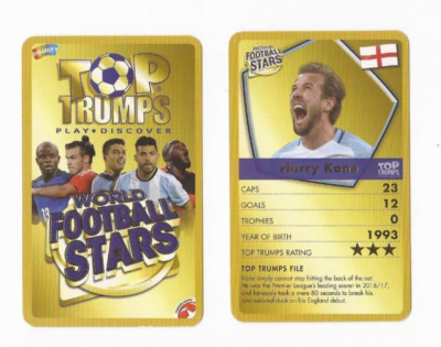 Harry Kane ~ England ~ Top Trumps World Soccer Stars 2018