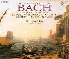 2xCD Bach Goldberg Variations Italian Concert/French Overture Chromatic Fantasy