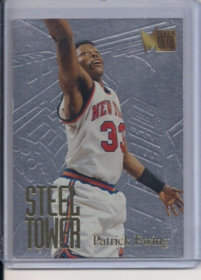 1995-96 Fleer Metal Steel Tower Patrick Ewing | eBay