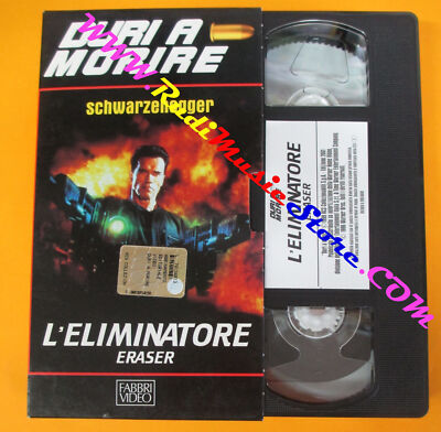 VHS Film RADIERER DER ELIMINATOR Schwarzenegger HART ZU STERBEN SCHLOSSER (F6) no*dvd^