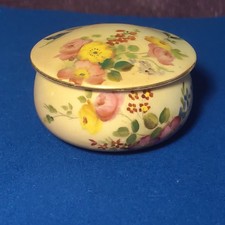 Antique Royal Worcester Blush Ivory Porcelain Miniature Trinket Box  1903/05