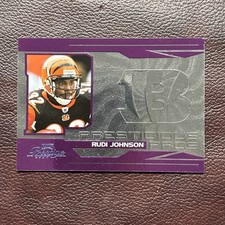 2007 Playoff Prestige - Prestigious Pros Rudi Johnson #PP-7 Purple /250