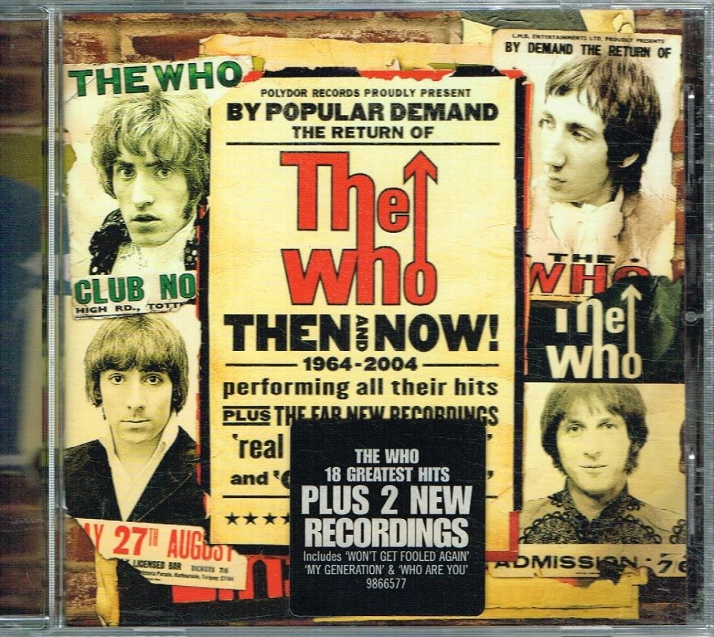 Who Then and Now CD Europe Polydor 2004 in info stickered case 9866577
