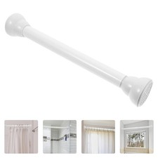 Adjustable Tension Curtain Rod Closet Rod Cupboard Bar Multi-use Curtain Rod