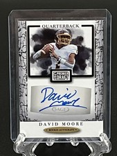 David Moore 2021 Sage Premier Draft Black Auto Rookie #A199 Central Michigan