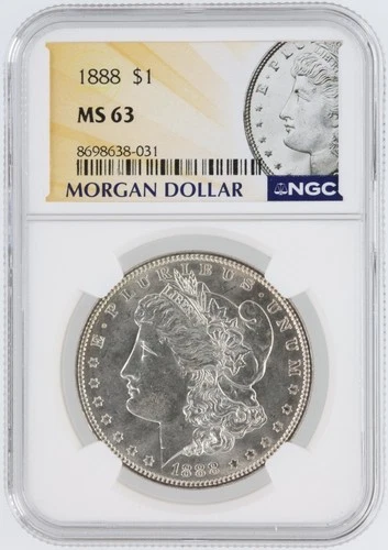 1888 Morgan Silver Dollar NGC MS63 S$1 Philadelphia Minted No Reserve