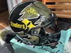 AUTHENTIC AUTOGRAPHED TROY POLAMALU NFL HELMET FULL SIZE!! SALUTE TO SERVICE!!!!