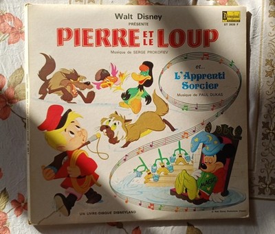 Walt Disney Stein und der Wolf + Der Zauberlehrling Vinyl LP Disneyland 