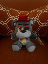 Five Nights at Freddy's Lefty Collectible Plush Toy Gray Red Bear