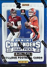 2021 PANINI CONTENDERS DRAFT PICKS COLLEGE FOOTBALL HOBBY BLASTER BOX - 2 AUTOS