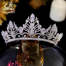 Crystal Bridal Tiara CZ Diadem Headwear Wedding Hair Accessories Head Jewelry