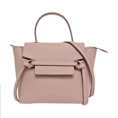 Celine Pre-Owned Authentic Compact BELT Shoulder Bag Sand