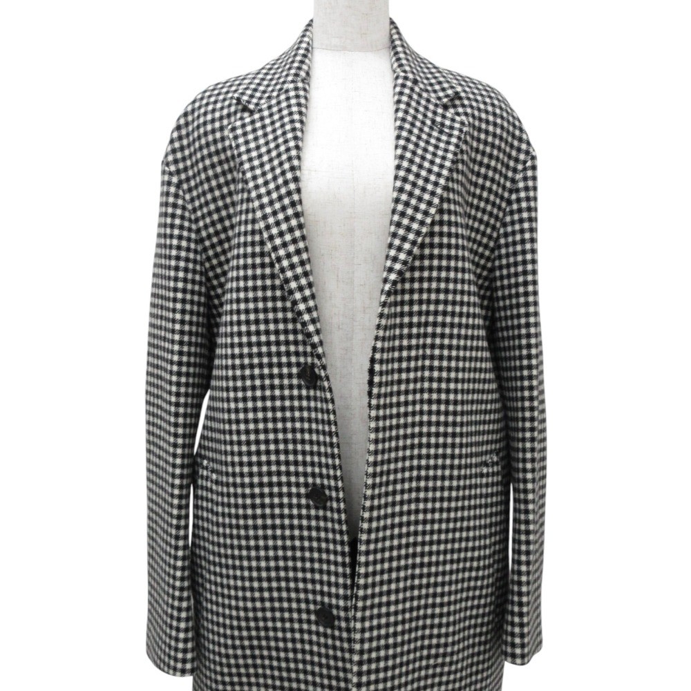 MACKINTOSH Gingham Check Pattern Chesterfield Coa… - image 4