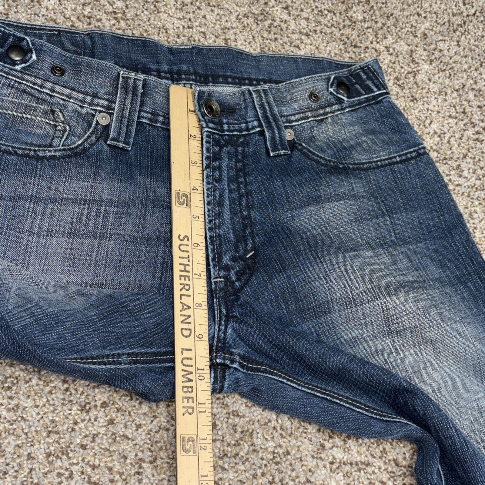 Levis 514 Jeans Mens 32x30 Blue Denim Slim Straight Fits 32 X 29 Unique - View 7