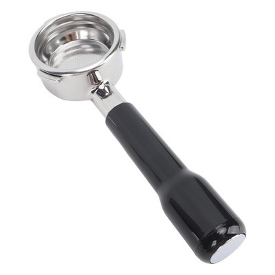 Tyenaza Portafiltro Senza Fondo 51 Mm A 3 Orecchie – In Lega Di Alluminio Con Manico In Legno Per Macchina Caffè - 3