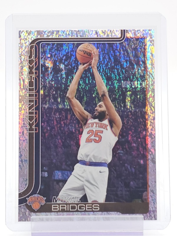 MIKAL BRIDGES 2025-26 TOPPS FLAGSHIP HOLOFOIL #18 KNICKS Q7262