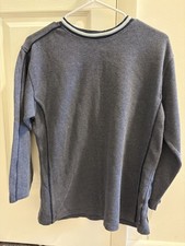 Vintage Grandpacore Blue Long Sleeve Sweater Men s Large Cotton/Poly Blend
