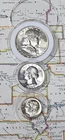 3 Coin Lot - 1955  "Vintage Coin Estate Auction"- OVER 1/2 Oz Silver